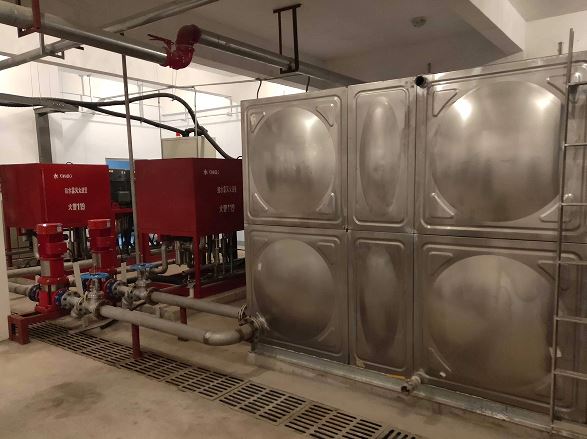 河北邯郸普阳钢厂液压站高压细水雾灭火系统