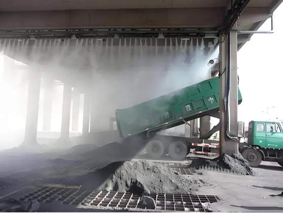 砂石厂喷雾降尘喷淋系统案例